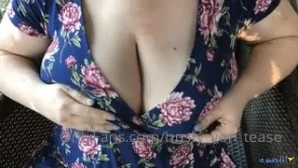 Busty_von_tease - Off the shoulder dress HD Movie