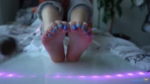 Toetallydevine - zafeetllc gave my strap some nice toe action Shot by