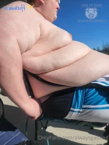 Alwaysgaining - Got off work and a certain fatty was already waiting