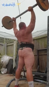 Strongdickie - Another slightly older dildo riding video in the garden