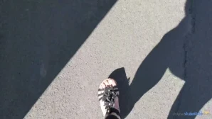 Pixiefeetnixx - My arched feet silhouetted against a beautiful thunder