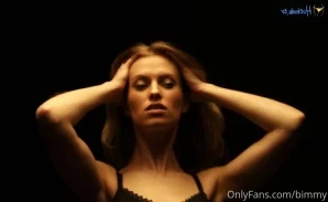 Bimmy - Caaaaaandids Grey bralette red panties Mirror pics with feet