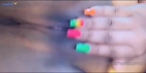 Cinnamonbunnz - Legs in the air while I fuck my self with my purple