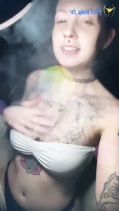Ladylazarus - Sloppy and spit covered with a creamy cum shot by part 1