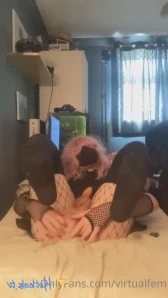 Virtualfem - On the bed and ready for breeding