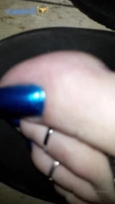 Sexitoes1 - Removing blue glitter polish